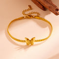 Gold Butterfly Chain Bracelet